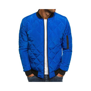 Venta al por mayor hombres acolchado abrigos Casual Zip Up Winter Bomber Jacket con personalización Outwear puffer chaqueta de invierno - Product Image 3