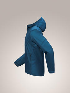 Veste coupe-vent tendance à capuche imperméable à fermeture éclair pour homme, tissu doux et chaud, coupe moderne, vêtements de voyage coupe-vent - Product Image 5