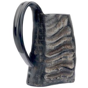 Taza vikinga artesanal Ecológica Buffalo Horn Ale Tankard - Product Image 2
