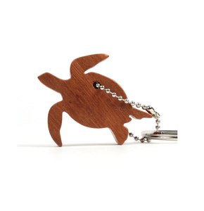 Prix de gros porte-clés en bois gravé porte-clés en bois avec motif tortue pièce d'artisanat naturel - Product Image 1