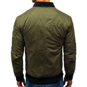 Chaqueta Bomber Clásica para Hombre, Cierre de Cremallera, Ropa Exterior Informal de Moda - Product Image 3