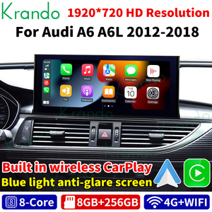 Unidad principal de coche de 12,3 pulgadas para Audi A6 A6L A7 C7 S6 2012-2018 <span class=keywords><strong>Android</strong></span> 13 Radio Estéreo navegación Multimedia Autoradio inalámbrico CarPlay - Product Image 2