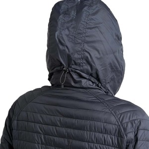Veste hybride de qualité pour femme, streetwear d'hiver, fermeture éclair, coupe ajustée, légère, rembourrée, col montant, coupe-vent - Product Image 3