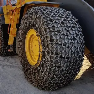 Correntes de proteção de pneus para carregadeiras de rodas 35/65-33 de alta qualidade