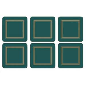 Color azul e impreso sobre madera con borde dorado Decoración de mesa alta Mesa de hogar personalizada Juego de posavasos de madera Manteles individuales - Product Image 6