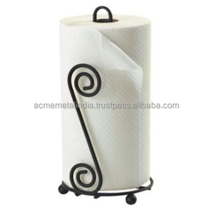 Soporte de papel higiénico para interiores de Color negro de diseño admirable Calidad exclusiva Forma y tamaño personalizados Soporte de papel tisú de metal - Product Image 6