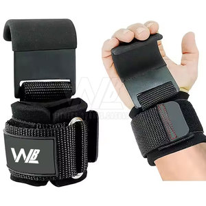 Sangles de poignet en néoprène Hooks Pro pour le sport, la remise en forme, la musculation, antidérapantes, résistantes, pour la musculation et le powerlifting - Product Image 1