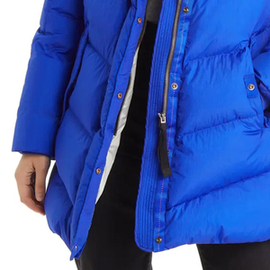 Offre Spéciale femmes hiver doudoune haute qualité col montant à capuche matelassé détail Western coupe régulière coton Nylon solide - Product Image 6