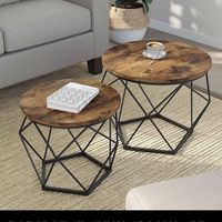 Table d'appoint de chambre à coucher moderne et luxueuse personnalisée, table basse gigogne en métal doré de style nordique, mobilier pour la maison