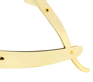 Rasoirs de barbier pliants manuels à lame unique plaqués or pour le rasage du visage du bikini dans les salons par IMANS - Product Image 4