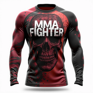 Alto rendimiento MMA Rash Guard Durable Ajuste cómodo Costura reforzada para deportes Jiu Jitsu Kimono De Jiu Jitsu - Product Image 1