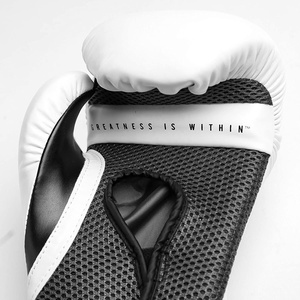 Guantes de boxeo personalizados, manoplas sencillas con Logo personalizado, color negro, 12oz - Product Image 5