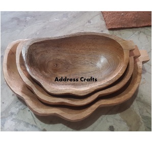 Dernier design Bol de service Bol en bois Bol à fruits Articles de maison Hôtel Restaurant pour événements de mariage Plats Vaisselle assiettes - Product Image 4