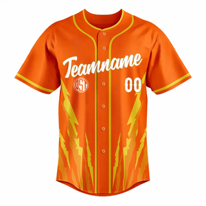 Nueva Llegada, Ropa Deportiva de Tallas Grandes, Camisetas de Béisbol y Sóftbol Personalizables con Nombre y Número del Equipo, Transpirables, que Absorben la Humedad y de Secado Rápido - Product Image 3