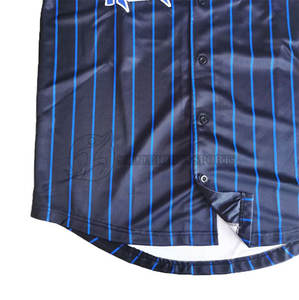 Uniformes de Béisbol Personalizados al por Mayor, Camisetas de Béisbol Transpirables de Algodón con Sublimación, Diseño Nuevo y Color Personalizado para Hombre - Product Image 3