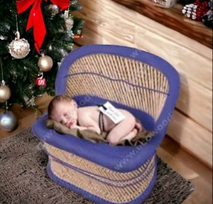 Lit de bébé en bambou écologique pour nouveau-nés accessoires de photographie Photoshoot à la main panier berceaux chaise personnalisée pour pépinière - Product Image 6