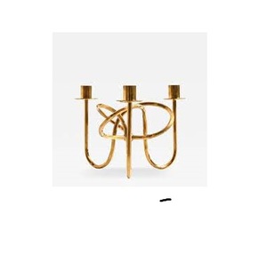 Mini support moderne géométrique en or bon marché Base ronde Long Top flottant fil métallique maison décorative longue tige bougeoir - Product Image 4