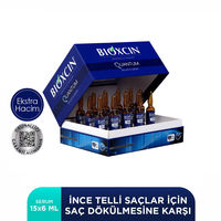 Bioxcin Quantum Sérum Force Capillaire 15 x 6 ml | Kit d'Ampoules Anti-Chute Boosté aux Peptides
