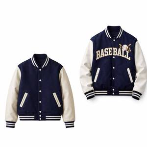 Dernier design, veste universitaire pour homme de haute qualité, logo personnalisé, tissu en laine, respirant, coupe-vent, léger - Product Image 5