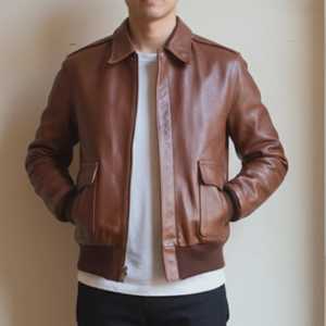 Chaqueta de piel de oveja a precio barato para hombre, abrigo de Aviador volador de bombardero, chaquetas de hombre con cuello de piel, chaqueta de invierno Vintage - Product Image 1