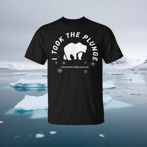 Camiseta Polar Plunge con diseño de oso polar, unisex, talla para adultos - Product Image 3