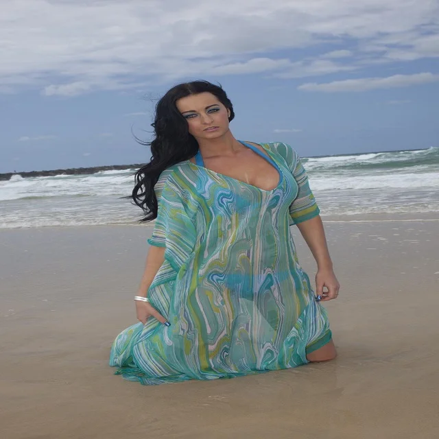 blue jeans and black dress shirt In Your Dreams Maxi Dress main image 1
