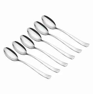 Vente en gros de couverts pour la fête de mariage de restaurant Couverts à bas prix Cuillère à dîner en acier inoxydable 410 gaufrée à la main - Product Image 4