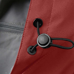 Veste d'hiver imperméable légère avec poche à glissière Couleur rouge Manches longues Plus Size Respirant Chaud Hiver Soft Shell Jacket - Product Image 4