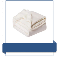 Couverture Sherpa Jacquard Taille Personnalisée Qualité Supérieure Double Couche Réversible Laine Sherpa Polaire Couvertures Luxueuses