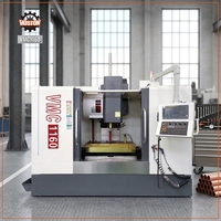 Centre d'usinage vertical CNC VMC1160 à conception structurelle haute rigidité, fraiseuse robuste
