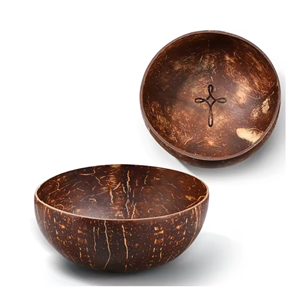 ชามมะพร้าวธรรมชาติสำหรับสลัดปั่นทำจากเวียดนามได้รับความนิยมสูง ODM เป็นมิตรกับสิ่งแวดล้อม - Product Image 3