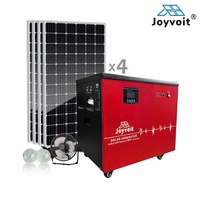 Système d'éclairage solaire domestique garanti avec ampoules, générateur d'énergie tout-en-un 6KW 5KW, armoire de distribution, batterie au lithium, contrôleur MPPT
