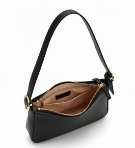 Sac à main vintage en cuir véritable noir pour femme, petit sac hobo tendance, pochette de soirée, résistant à l'eau, style Y2K - Product Image 3