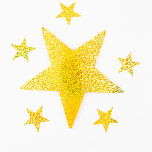 เลื่อมรูปร่างพิเศษหลุมด้านข้างสีโฮโลแกรม - Product Image 1