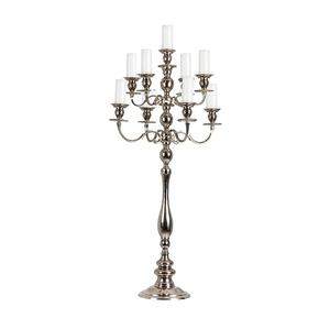 Candélabres en argent personnalisés à 9 bras, pièce centrale, porte-bougie en métal de meilleure qualité avec un Look classique de haute qualité - Product Image 1