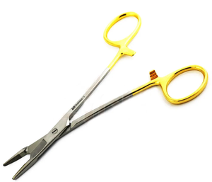 Dental Olsen Hegar Needle Holder Manual Tungsten Carbide Tip Stainless Steel Reusable Ergonomic Grip Dental Surgical Instrument - Product Image 1