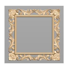 Cadres de miroirs muraux en bois fabriqués à la main avec des motifs sculptés artistiquement conçus pour compléter la maison luxueuse - Product Image 4