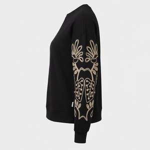 Sudaderas Casuales Negras para Mujer, con Forro y Logotipo Personalizado, Transpirables, Ecológicas, de Felpa, para Verano e Invierno, Gran Venta - Product Image 3