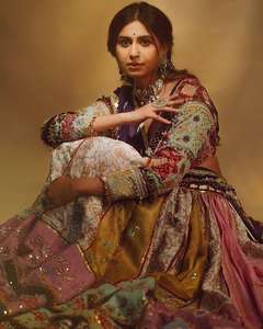 นำเสนอ navratri ผ้าฝ้ายมัสลินพิเศษพิมพ์ดิจิตอลและงานกระจกจริง lehenga choli Gota patti ลูกไม้ขอบ dupatta - Product Image 3