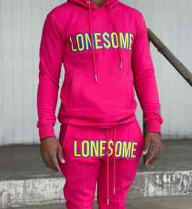 Calidad Premium superventas invierno Casual ecológico ligero personalizable hombres chándal 100% algodón Color sólido - Product Image 1