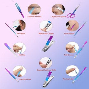 Ensemble professionnel de manucure pédicure en acier inoxydable de haute qualité en gros boîte personnalisée de logo chirurgical facile à utiliser 10 pièces - Product Image 4
