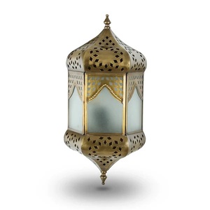 Lámpara colgante de hierro árabe marroquí de diseño moderno para decoración del hogar al mejor precio de oro de la India/acabado antiguo. - Product Image 2