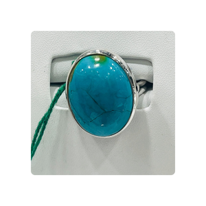 Bán buôn tự nhiên ARIZONA Turquoise Nhẫn Bạc Đá Quý nhẫn với kim cương cho đám cưới engagement hoặc quà tặng - Product Image 3