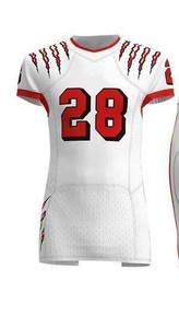 ชุดยูนิฟอร์มอเมริกันฟุตบอลแขนสั้นพิมพ์ลายคุณภาพสูงสั่งทำพิเศษสำหรับผู้ชายพร้อมผ้าที่ปรับแต่งได้ - Product Image 2