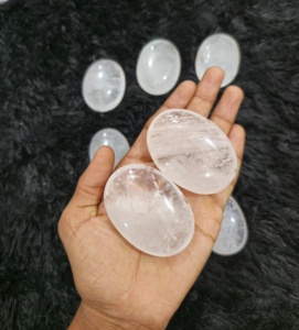 Piedra de Cuarzo Transparente Pulida, Cristal Curativo, Piedra de la Preocupación, Reiki, Energía, Chakra, Meditación, Gema Natural - Product Image 2