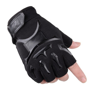 Guantes de Ciclismo de Cuero Genuino, Medios Dedos, para Carreras de Bicicleta, con Diseño de Correa, Estilo sin Dedos - Product Image 3