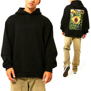 Venta al por mayor nuevo estilo DTF impresión ligero secado rápido hombres sudaderas con capucha Top moda 100% algodón DTF impresión Sudadera con capucha - Product Image 1