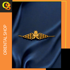 ผู้ค้าส่งกำไลข้อมือชุบทอง 22K ดีไซน์ทันสมัย ทำด้วยมือ เครื่องประดับสำหรับผู้หญิง  โดยผู้ส่งออก - Product Image 2