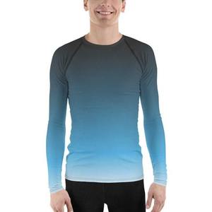 Camiseta de Compresión para Hombre, Moderna, Ajustada, de Manga Larga, Tejida, con Logotipo Personalizado, para Entrenamiento y Running - Product Image 4