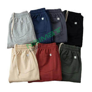Joggers pour hommes avec logo personnalisé pantalons de survêtement 100% coton tout match grande taille pantalons décontractés légers anti-rides - Product Image 2